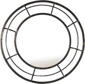 Cf Label Wandspiegel Rond Rosanna 90 X 8,5 Cm Nikkel Grijs