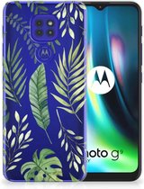 Back Case Siliconen Hoesje Motorola Moto G9 Play | E7 Plus Telefoonhoesje Bladeren