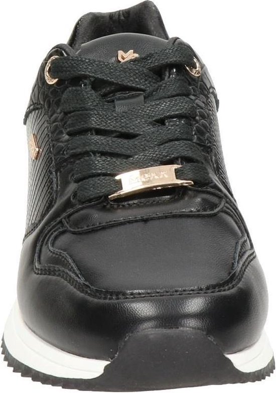 Mexx Dames Lage sneakers Fleur - Zwart - Maat 41 | bol.com