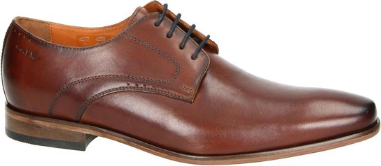Van Lier Heren Veterschoenen - Cognac - Maat 40.5 | bol.com