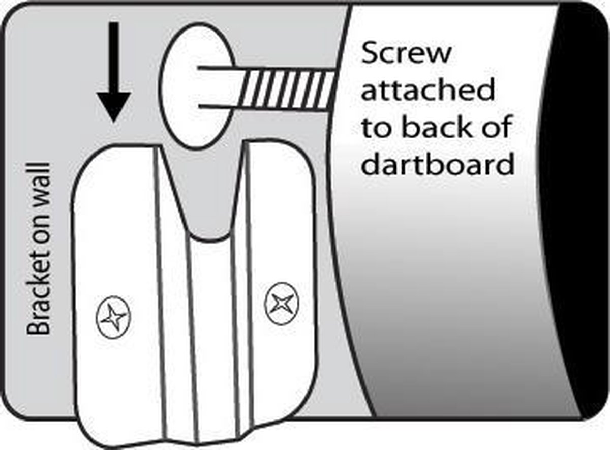 Bull's - Dartbord Ophangset - Bristle Board Bracket