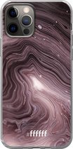 6F hoesje - geschikt voor iPhone 12 Pro - Transparant TPU Case - Purple Marble #ffffff