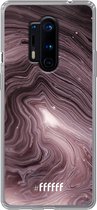 OnePlus 8 Pro Hoesje Transparant TPU Case - Purple Marble #ffffff