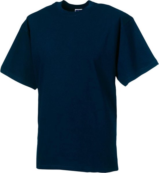 Russell Heren Zwaargewicht T-Shirt (Franse marine)
