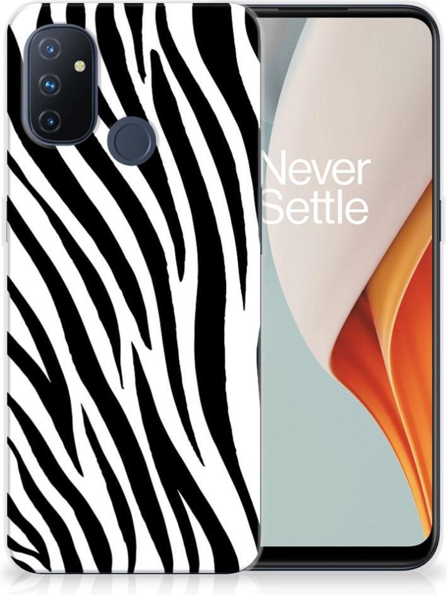 OnePlus Nord N100 TPU Hoesje Zebra