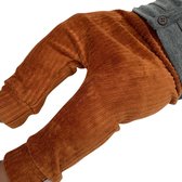 Pantalon unisexe tinymoon Rib – modèle drop entrejambe – Marron – Taille 74/80