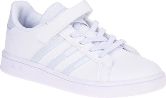 adidas Grand Court C sneakers meisjes wit/licht blauw " | bol.com