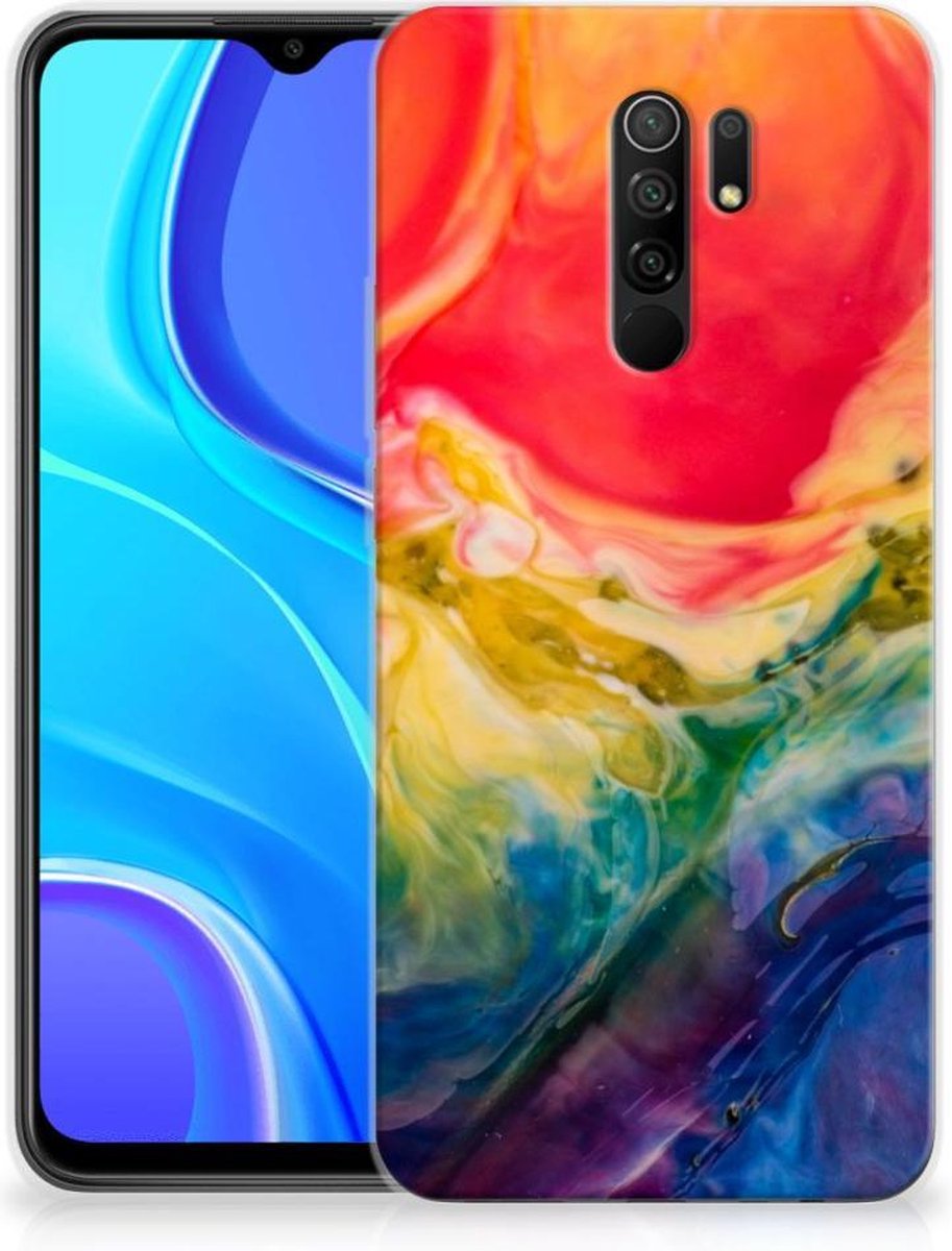 Hoesje maken Xiaomi Redmi 9 Watercolor Dark