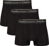 Comfortabel & Zijdezacht Bamboo Basics Liam - Bamboe Boxershorts Heren (Multipack 3 stuks) - Onderbroek - Ondergoed - Zwart - L