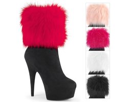 Pleaser - DELIGHT-1000 Plateau Laarzen - US 9 - 39 Shoes - Zwart/Roze