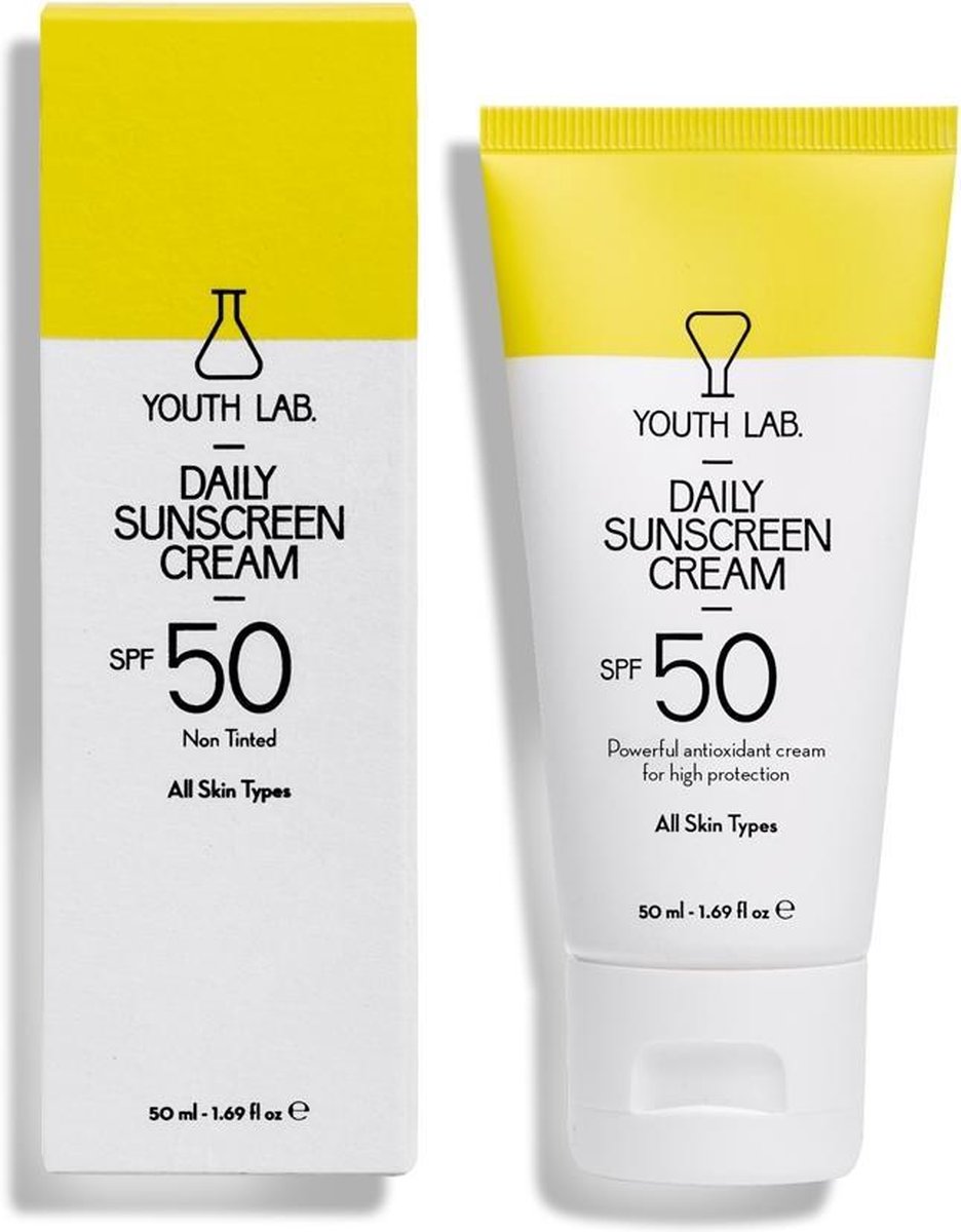 Goedkoopste Youth Lab Daily Sunscreen Cream SPF50 (elk huidtype