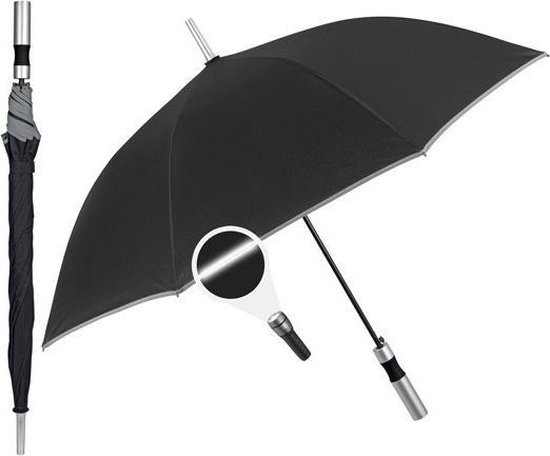 Perletti Paraplu Automatisch 65 X 103 Cm Microvezel Zwart
