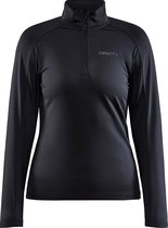 Craft Core Gain Skipully - Korte Rits - Midlayer - Wintersport -  Zwart Dames - Maat XL