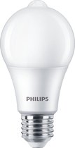 PHILIPS Sensor LED A60 Bewegings- en Schemersensor - 8W E27 Koel Wit 4000K | Vervangt 60W