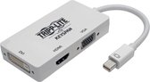 Tripp-Lite P137-06N-HDV4K6 Keyspan Mini DisplayPort 1.2 to VGA/DVI/HDMI All-in-One Converter Adapter, Thunderbolt 1 & 2 Compatible, 4K x 2K HDMI @ 60 Hz TrippLite