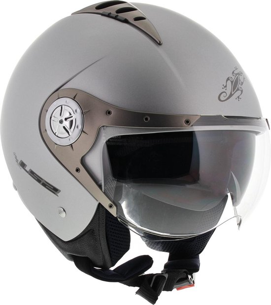 LS2 OF545 Tomcat casque jet argent mat S casque scooter & casque moto |  bol.com