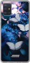 6F hoesje - geschikt voor Samsung Galaxy A52 - Transparant TPU Case - Blooming Butterflies #ffffff
