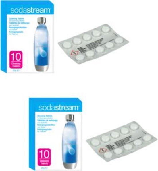 Sodastream reinigingstabletten - 2 verpakkingen a 10stuks - tabletten voor  reinigen... | bol.com
