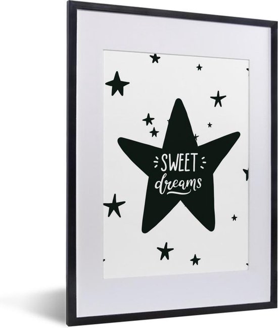 Zuivelproducten verrassing Bondgenoot Fotolijst incl. Poster - Quote - Sterren - Kind - Jongens - Meisjes - Baby  - 30x40 cm... | bol.com