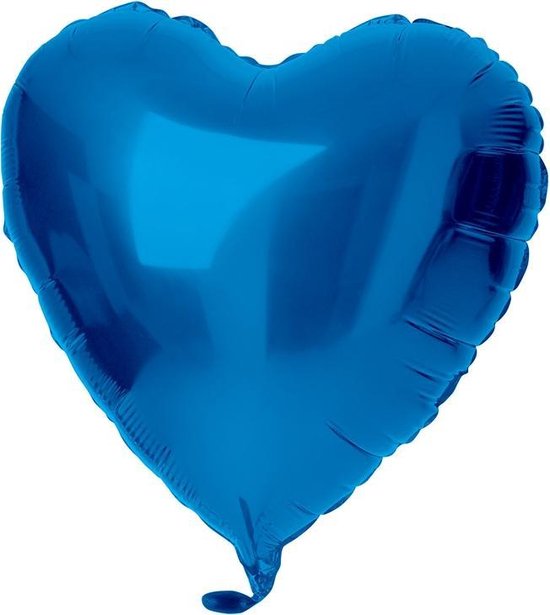 Folat - Folieballon hart blue (45cm)