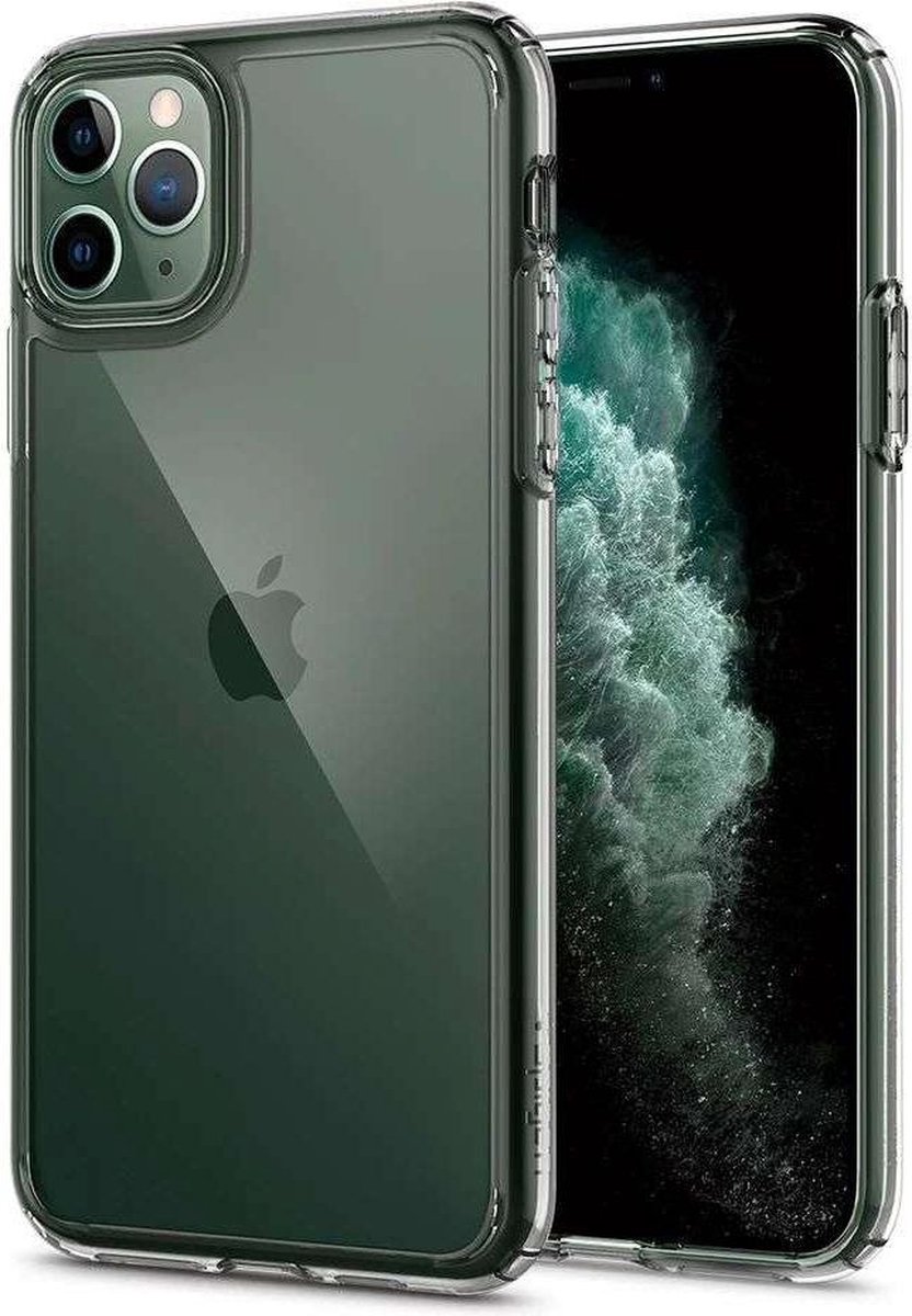 Spigen Ultra Hybride TPU Polycarbonaat geschikt voor iPhone 11 Pro Case - Transparant