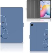Tablet Beschermhoes Geschikt voor Samsung Galaxy Tab S6 Lite | Tab S6 Lite 2022 Cover met Standaard Personaliseren Baby Rhino