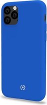 Celly Feeling iPhone 11 Pro Max hoes- Siliconen buitenkant met antikras binnenkant - Blauw