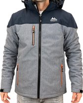 Nordberg heren softshell jas Borg grey/navy - maat XL