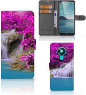 Wallet Bookcase Nokia 3.4 Telefoonhoesje Waterval