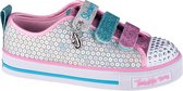 Skechers Twinkle Lite 20062L-SMLT, voor meisje, Zilver, Sneakers,Sportschoenen, maat: 35