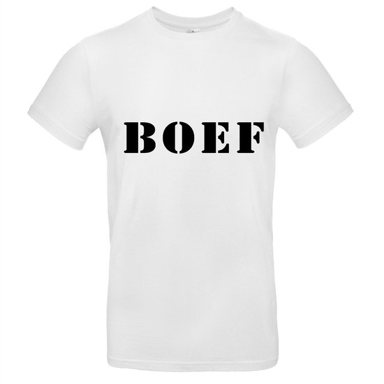 Boef heren t-shirt | thug | cadeau | wit | bol.com