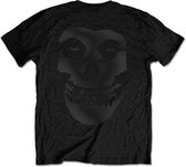 Misfits Heren Tshirt -L- Tonal Fiend Skull Zwart
