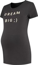 Prénatal Zwangerschapspyjama Shirt - Zwangerschapskleding - Maat S - Donkergrijs