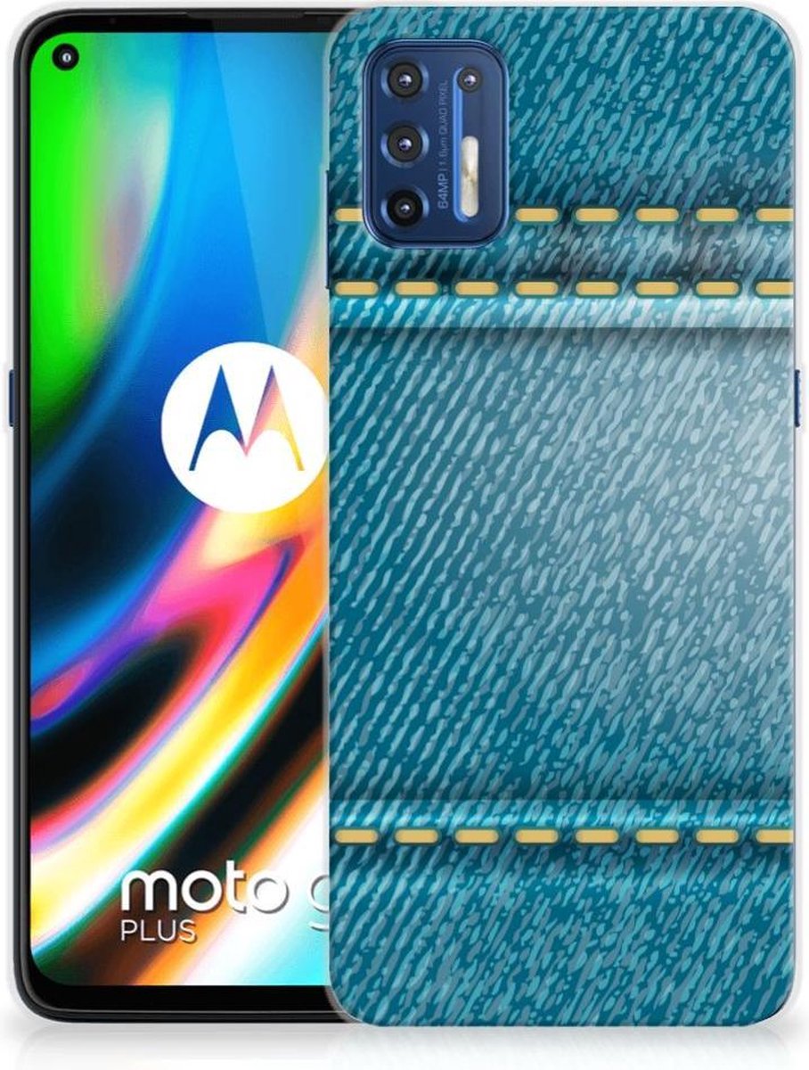 Motorola Moto G9 Plus Silicone Back Cover Jeans