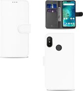 Xiaomi Mi A2 Lite Hoesje Wit met Pasjeshouder