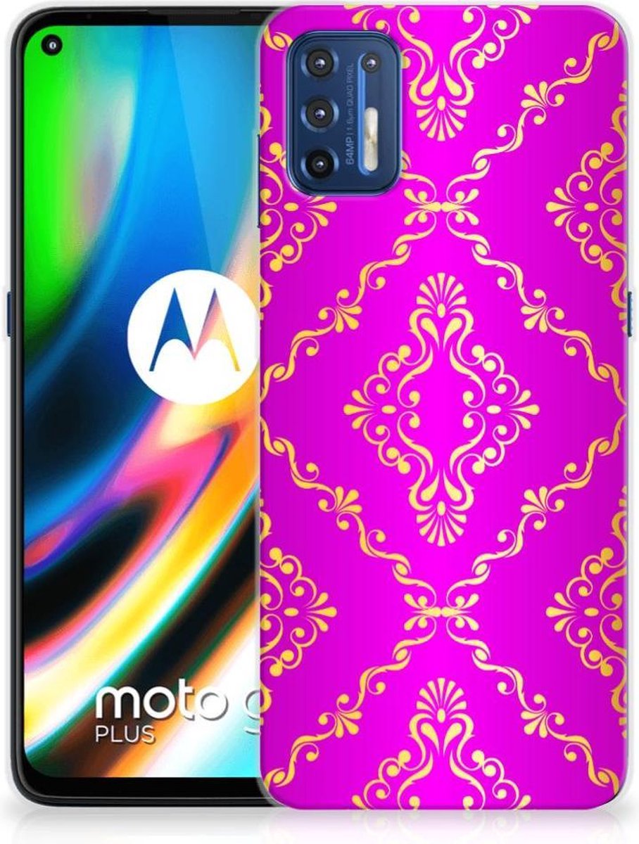 Siliconen Hoesje Motorola Moto G9 Plus Barok Roze