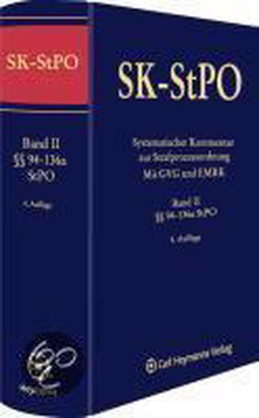 SK-StPO - Systematischer Kommentar zur Strafprozessordnung.  ... - cover