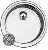 Blanco Rondosol opbouw RVS gestruktureerd 513308 Spoelbak