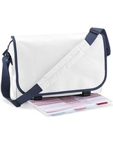 Bagbase Classic Schoudertas White/French Navy 15 Liter