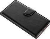 Motorola Moto G6 Boek Hoesje - siliconen binnenkant - portemonnee hoesje – geschikt voor pasjes - Zwart