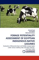 Forage Potentiality Assessment of Egyptian Indigenous-Native Legumes