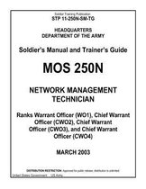 Soldier Training Publication STP 11-250N-SM-TG Soldier's Manual and Trainer's Guide MOS 250N Network Management Technician