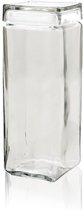 Anchor Hocking Stapelbare glazen voorraadpotten met glazen deksel, 2,5 L