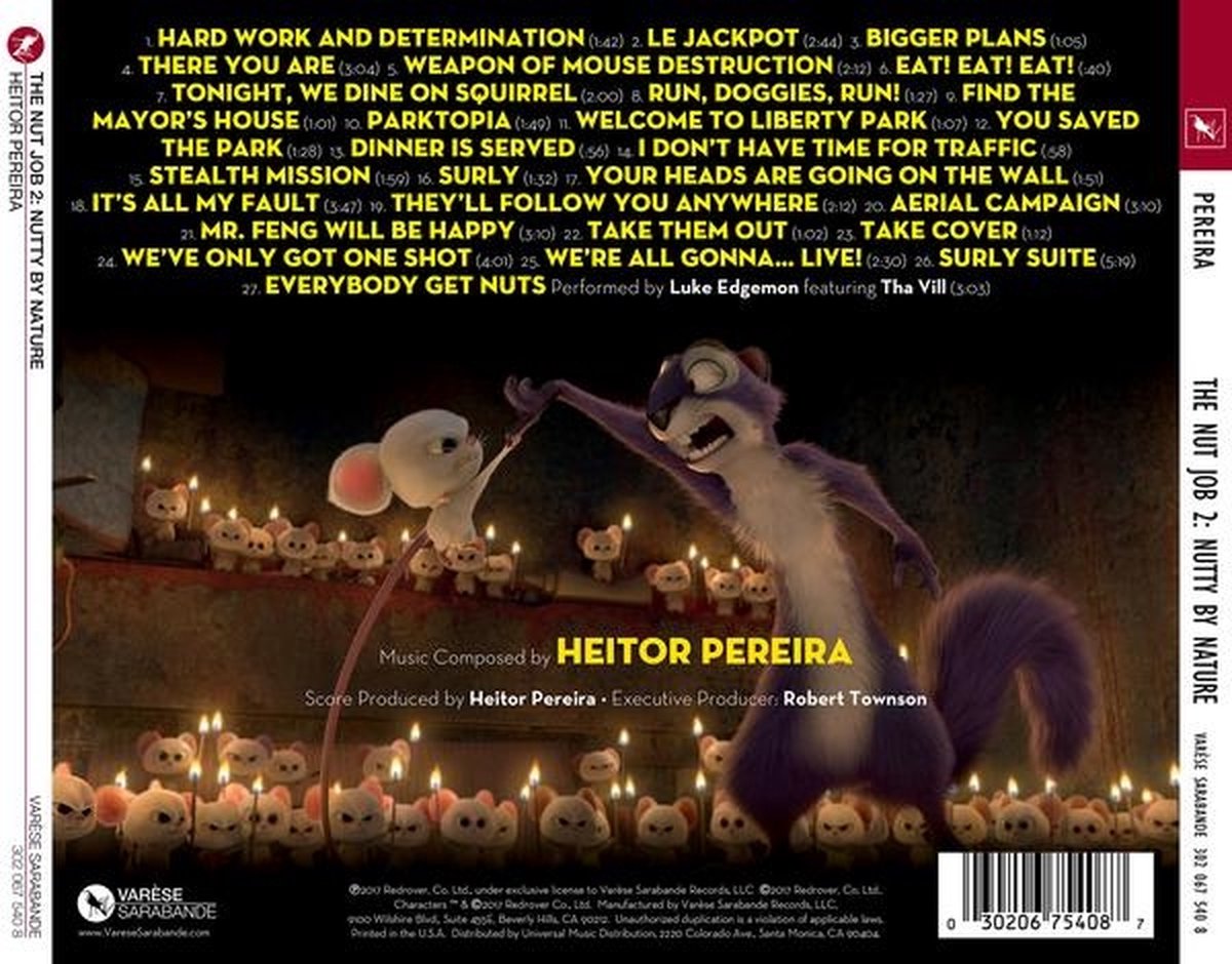 Varèse Sarabande Heitor Pereira - Nut Job 2: Nutty By Nature