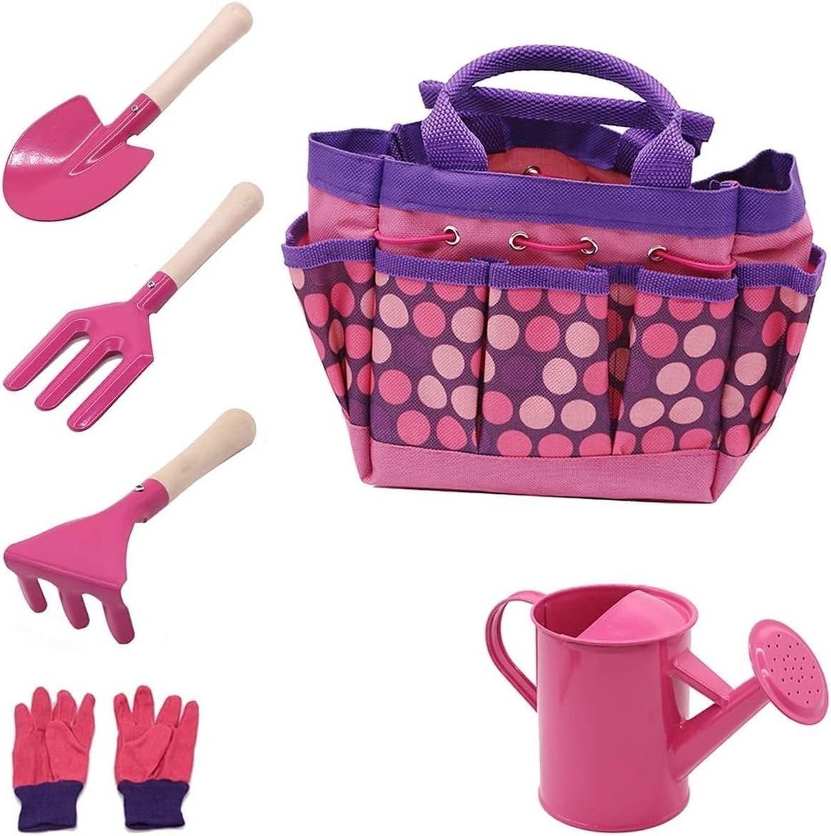 Kruiwagen Set Kids | Hout, Kindertuingereedschap | Small Foot - De