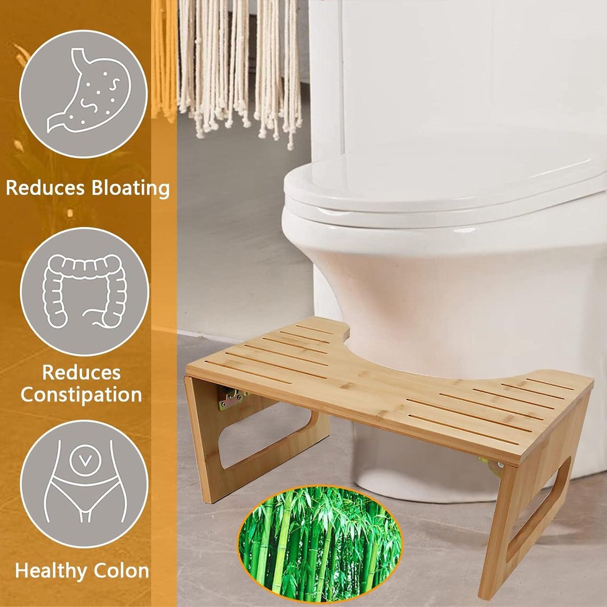 Opvouwbare toiletkruk, 17,8 cm toiletkruk voor volwassenen en kinderen, badkamer, badkameraccessoires voor alle leeftijden (zwart