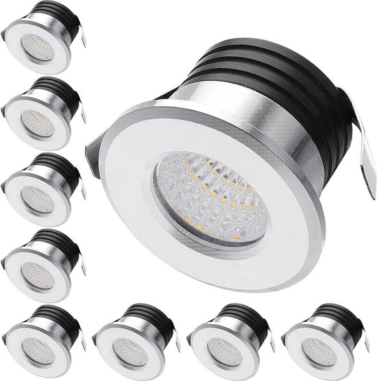 Yodave Kleine plafondspots 3W mini opbouwspot warm wit voor glazen vloeren vitrines meubelverlichting