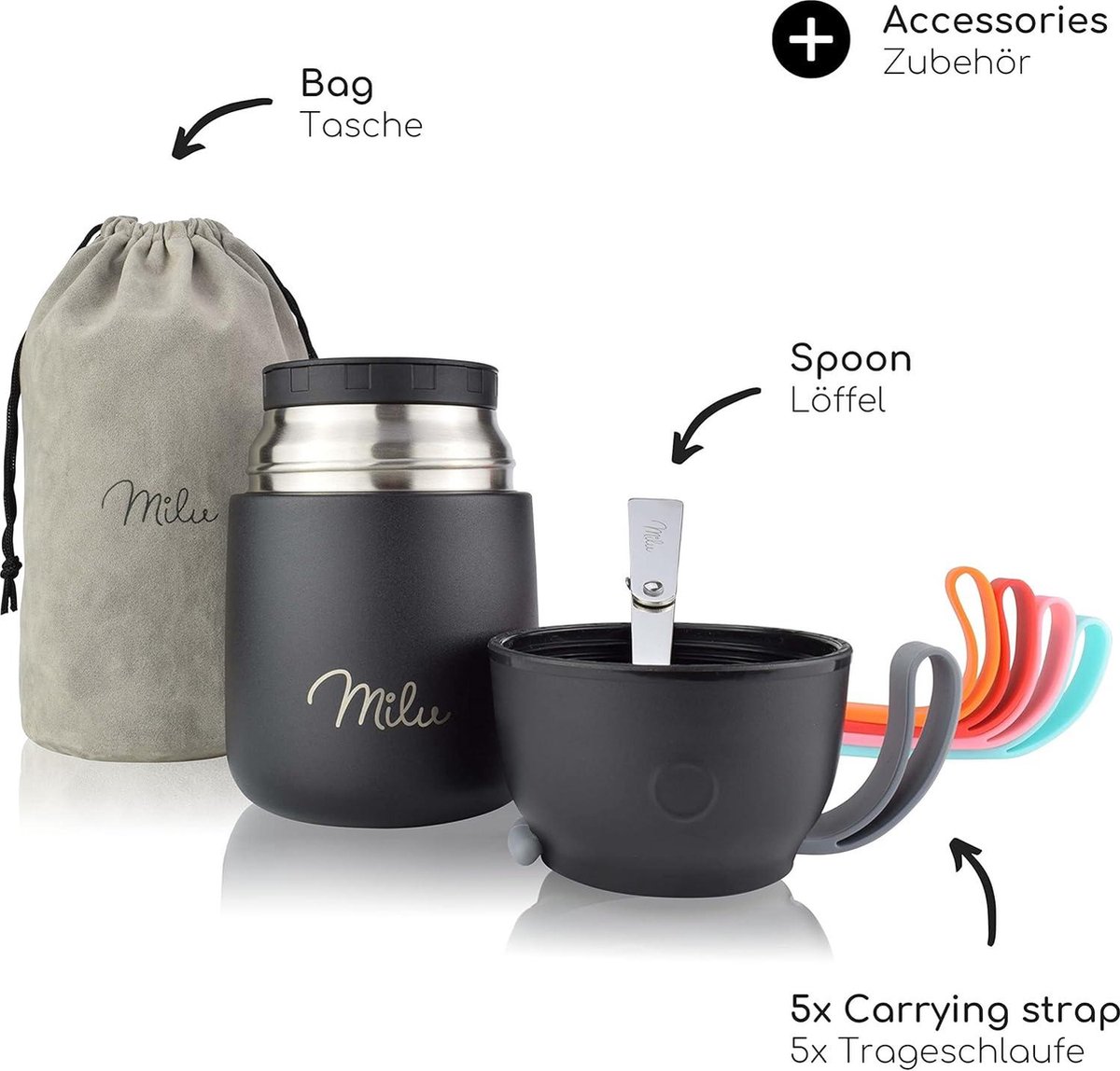 650 ml roestvrijstalen geïsoleerde maaltijdcontainer, lunchbox