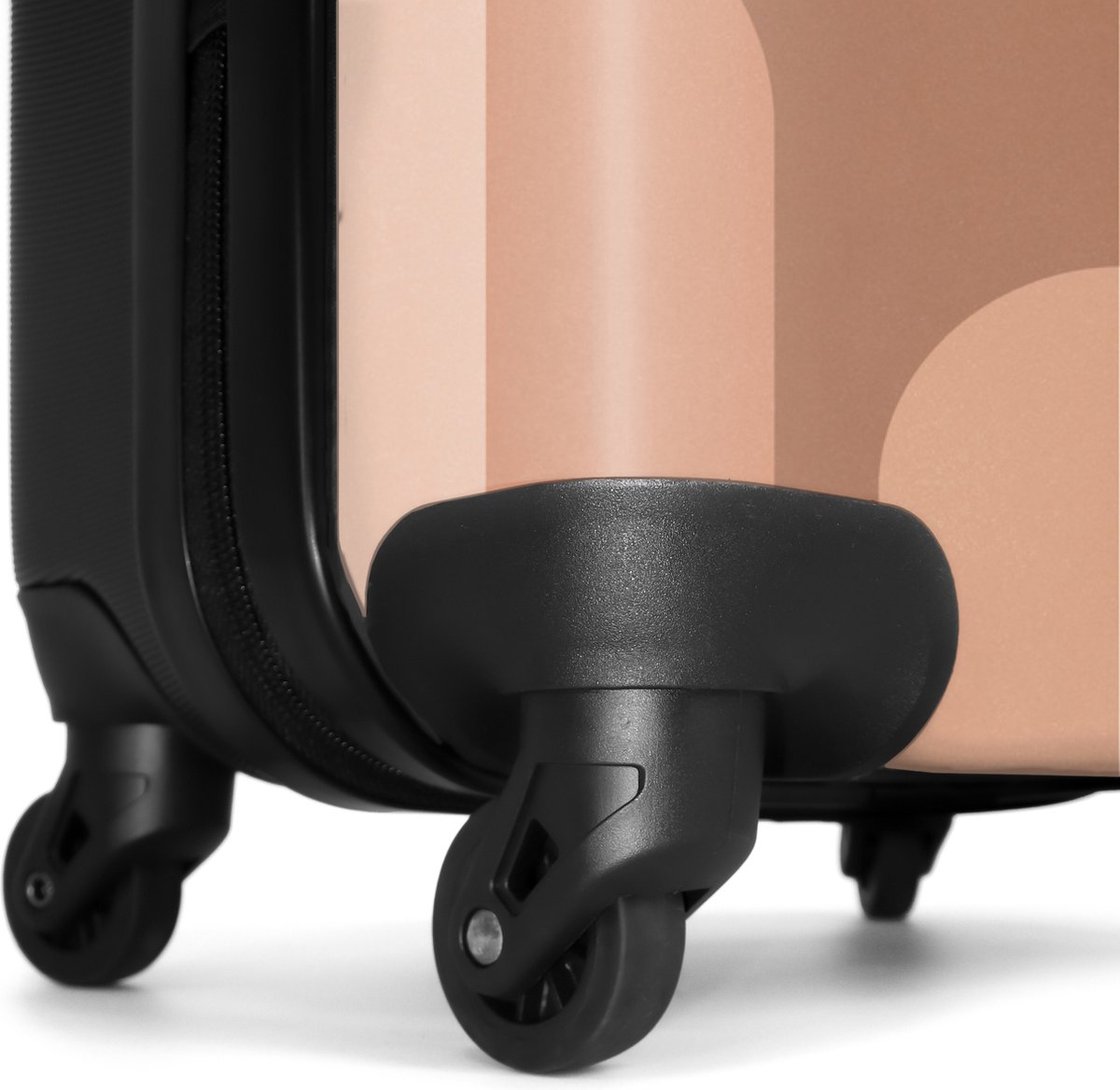 NoBoringSuitcases.com - Oranje koffer dames - Origineel cadeau voor vrouwen - Past binnen 55x40x20 cm / 55x35x25 cm - Trolley handbagage - Cabin size reisbagage - Valiezen met wieltjes volwassenen - Harde reiskoffer op wielen - Rolkoffer lichtgewicht – foto 7