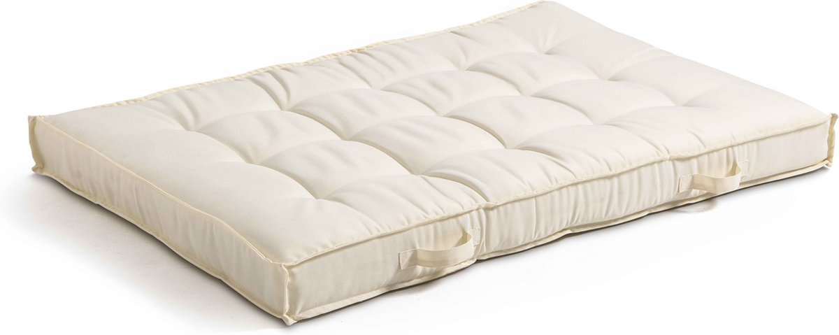 Oviala - Kussen voor pallets, gewatteerd, ecru, 120x80cm - Cuzco